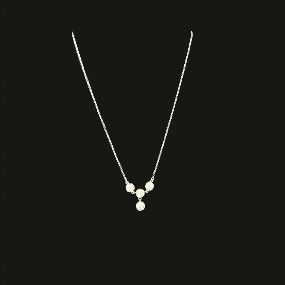 Beautiful 4 Round Drop Necklace